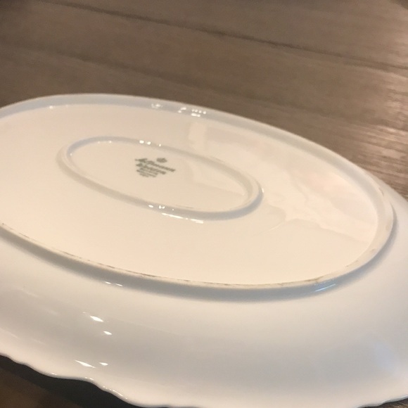 Seltmann Weiden Bavarian Blue porcelain Christina 12” serving platter Guc - Picture 8 of 9